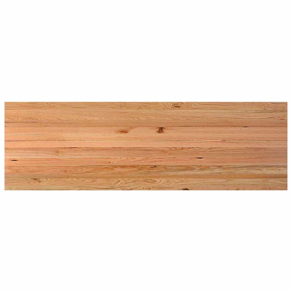 Eettafel rechthoekig 320x100x74 cm massief eikenhout lichtbruin