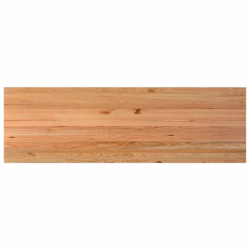 Eettafel rechthoekig 320x100x74 cm massief eikenhout lichtbruin