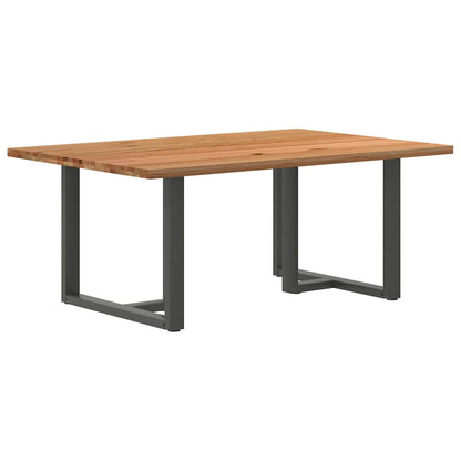 Eettafel rechthoekig 180x120x74 cm massief eikenhout lichtbruin