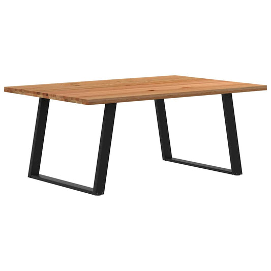 Eettafel rechthoekig 180x120x74 cm massief eikenhout lichtbruin
