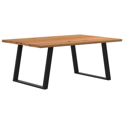 Eettafel rechthoekig 180x120x74 cm massief eikenhout lichtbruin