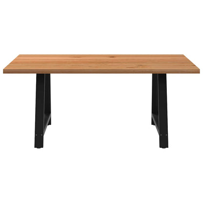 Eettafel rechthoekig 180x120x74 cm massief eikenhout lichtbruin