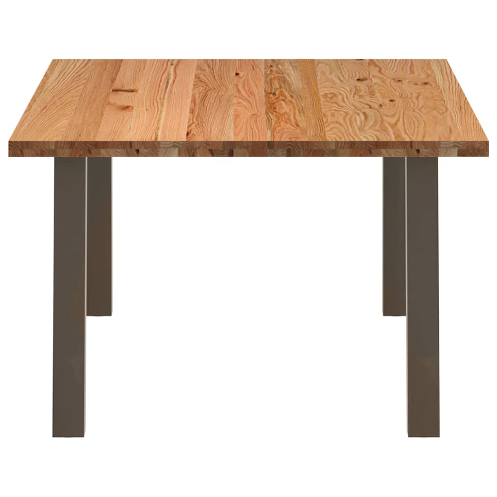 Eettafel rechthoekig 180x120x74 cm massief eikenhout lichtbruin