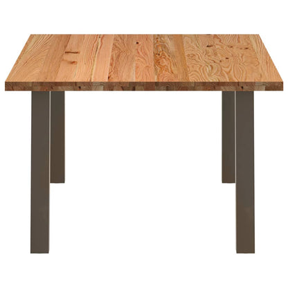 Eettafel rechthoekig 180x120x74 cm massief eikenhout lichtbruin