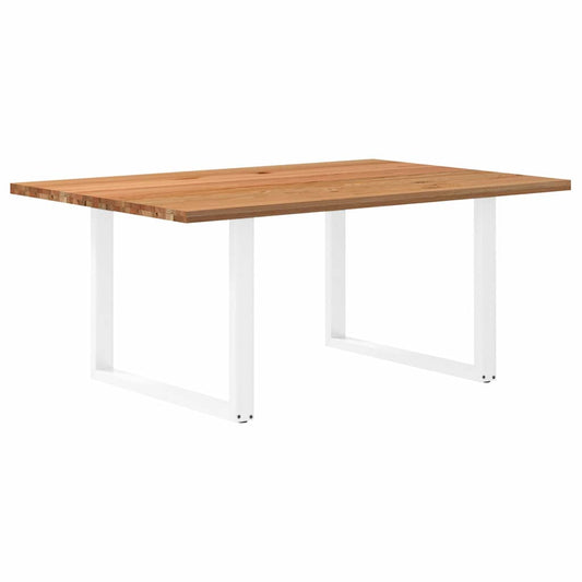 Eettafel rechthoekig 180x120x74 cm massief eikenhout lichtbruin