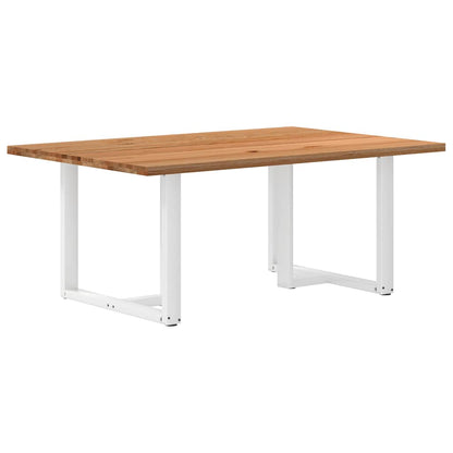 Eettafel rechthoekig 180x120x74 cm massief eikenhout lichtbruin