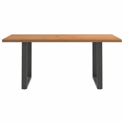 Eettafel rechthoekig 180x120x74 cm massief eikenhout lichtbruin