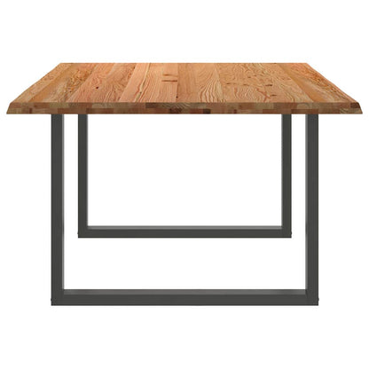 Eettafel rechthoekig 180x120x74 cm massief eikenhout lichtbruin