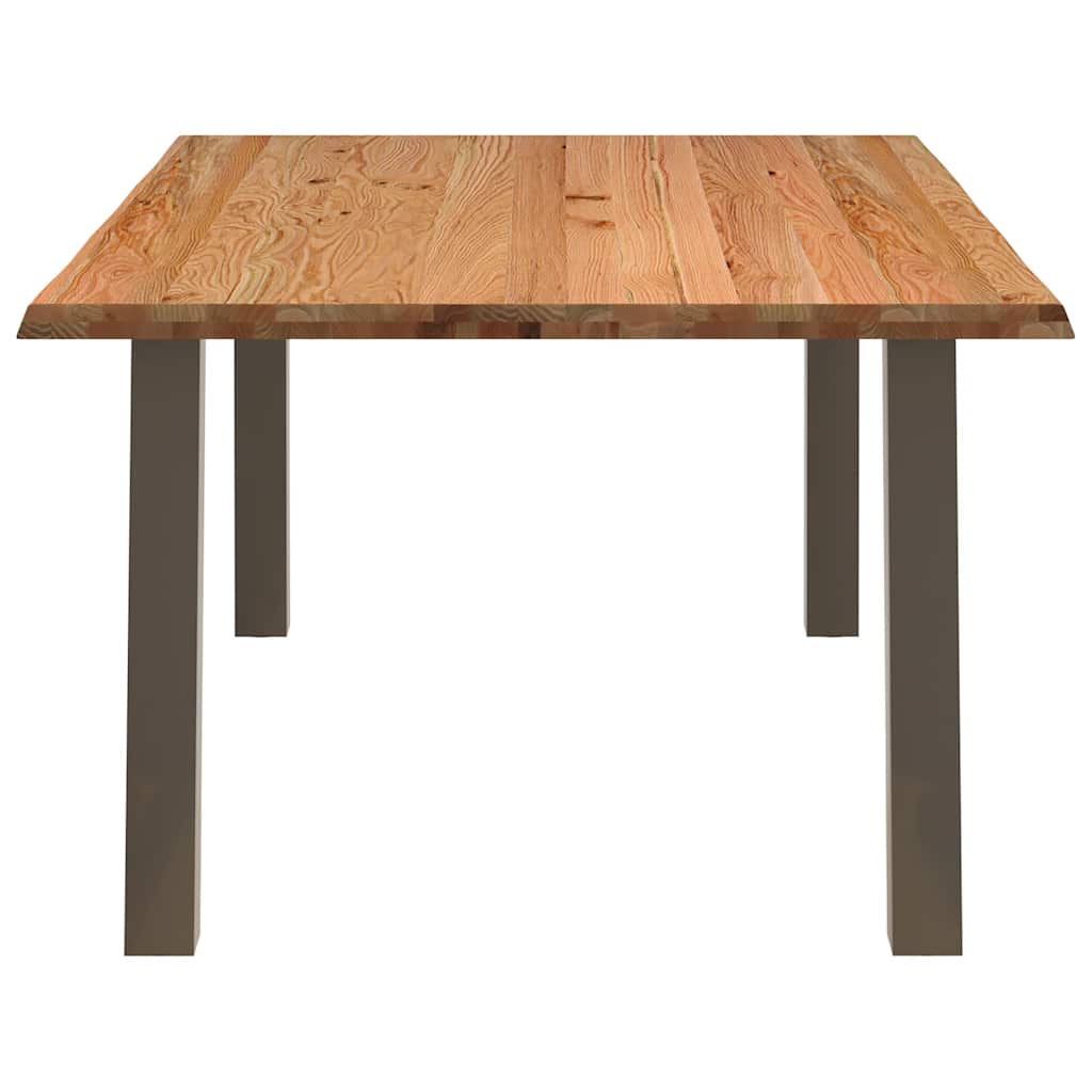 Eettafel rechthoekig 180x120x74 cm massief eikenhout lichtbruin
