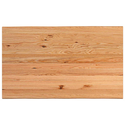 Eettafel met natuurlijke rand massief eikenhout rechthoekig