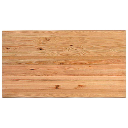Eettafel met natuurlijke rand 220x120x74 cm massief eikenhout