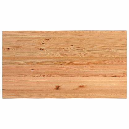 Eettafel met natuurlijke rand 220x120x74 cm massief eikenhout