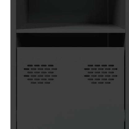 Dressoir 135x39x73,5 cm koudgewalst staal zwart
