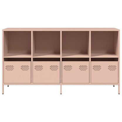 Dressoir 135x39x73,5 cm koudgewalst staal roze