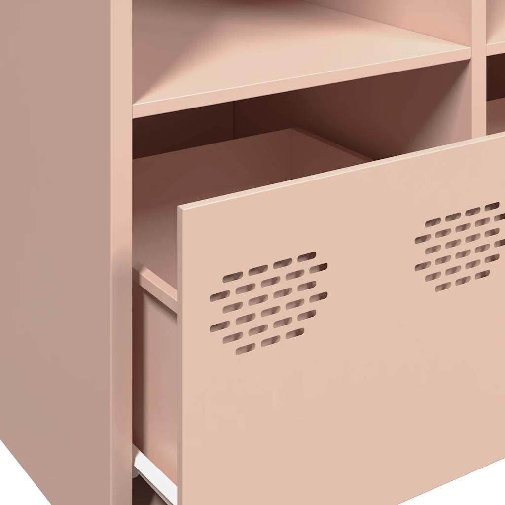 Dressoir 135x39x73,5 cm koudgewalst staal roze