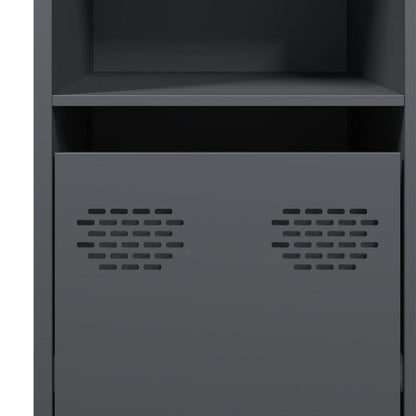 Dressoir 135x39x73,5 cm koudgewalst staal antracietkleurig