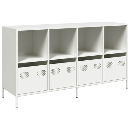 Dressoir 135x39x73,5 cm koudgewalst staal wit