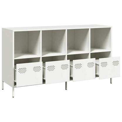 Dressoir 135x39x73,5 cm koudgewalst staal wit