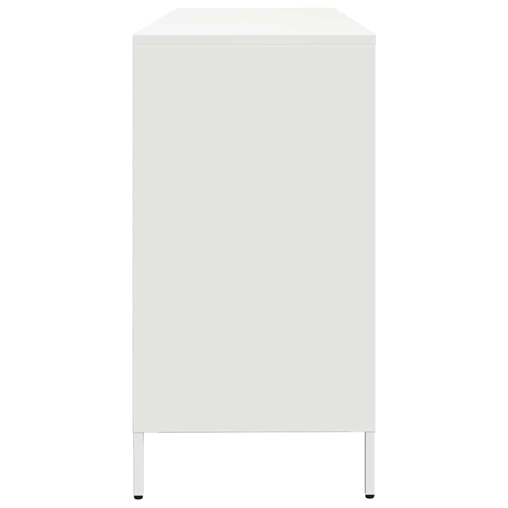 Dressoir 135x39x73,5 cm koudgewalst staal wit