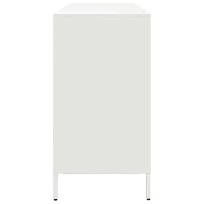 Dressoir 135x39x73,5 cm koudgewalst staal wit