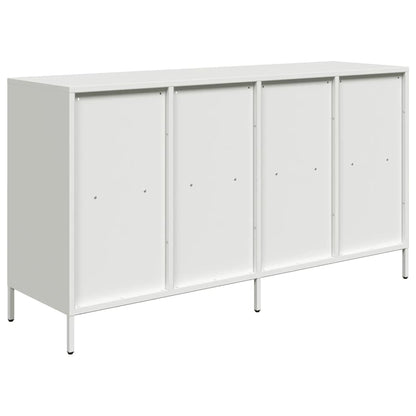 Dressoir 135x39x73,5 cm koudgewalst staal wit