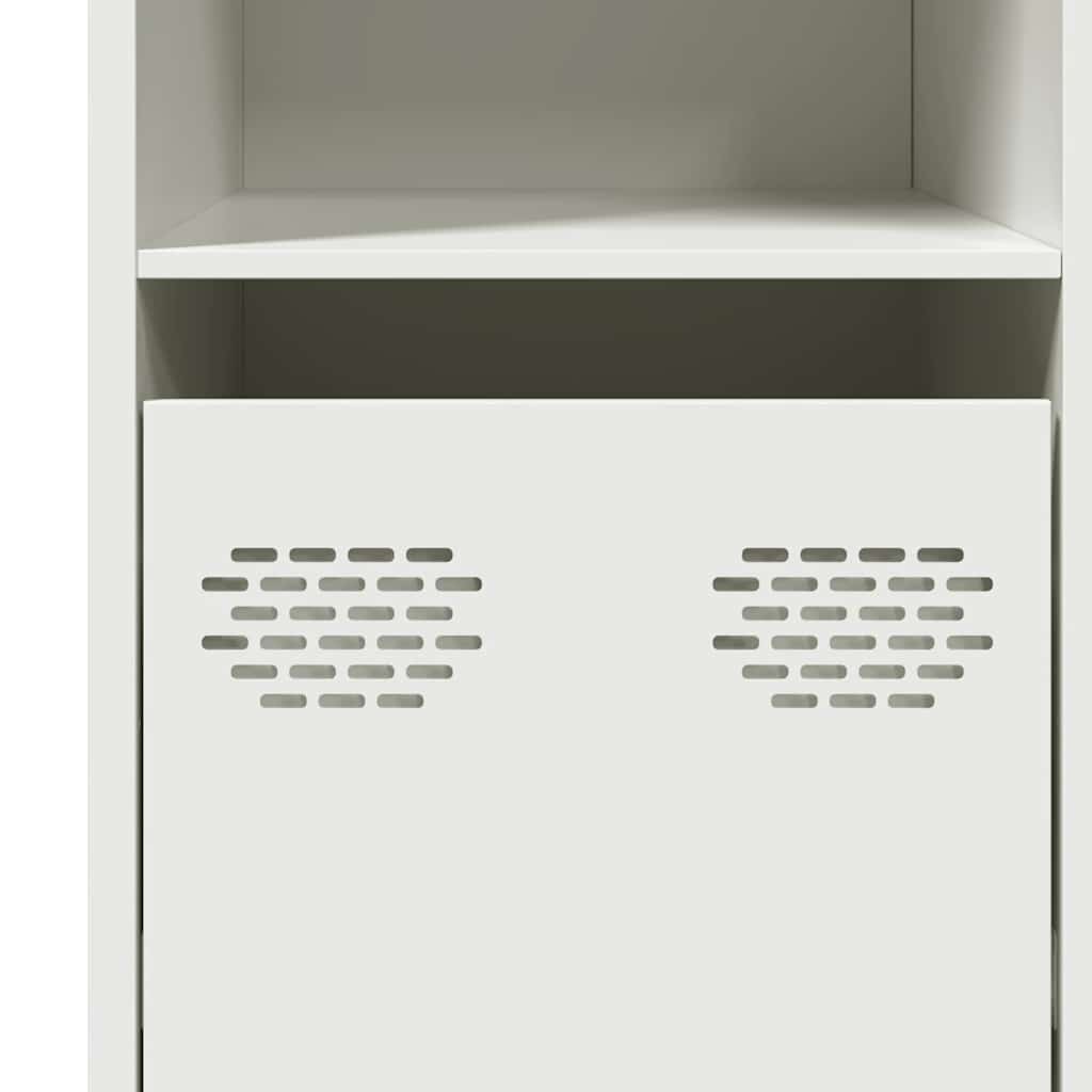 Dressoir 135x39x73,5 cm koudgewalst staal wit
