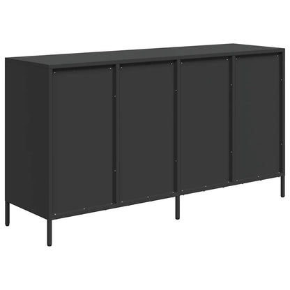 Dressoir 135x39x73,5 cm koudgewalst staal zwart