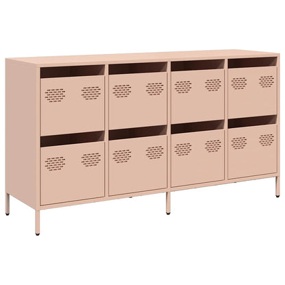 Dressoir 135x39x73,5 cm koudgewalst staal roze