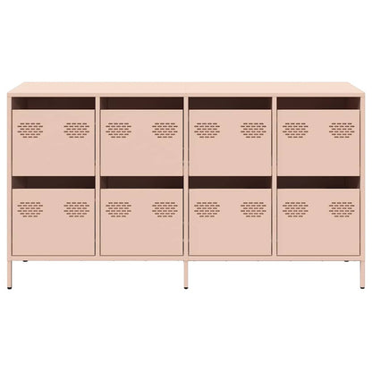 Dressoir 135x39x73,5 cm koudgewalst staal roze