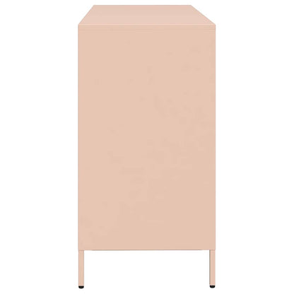 Dressoir 135x39x73,5 cm koudgewalst staal roze