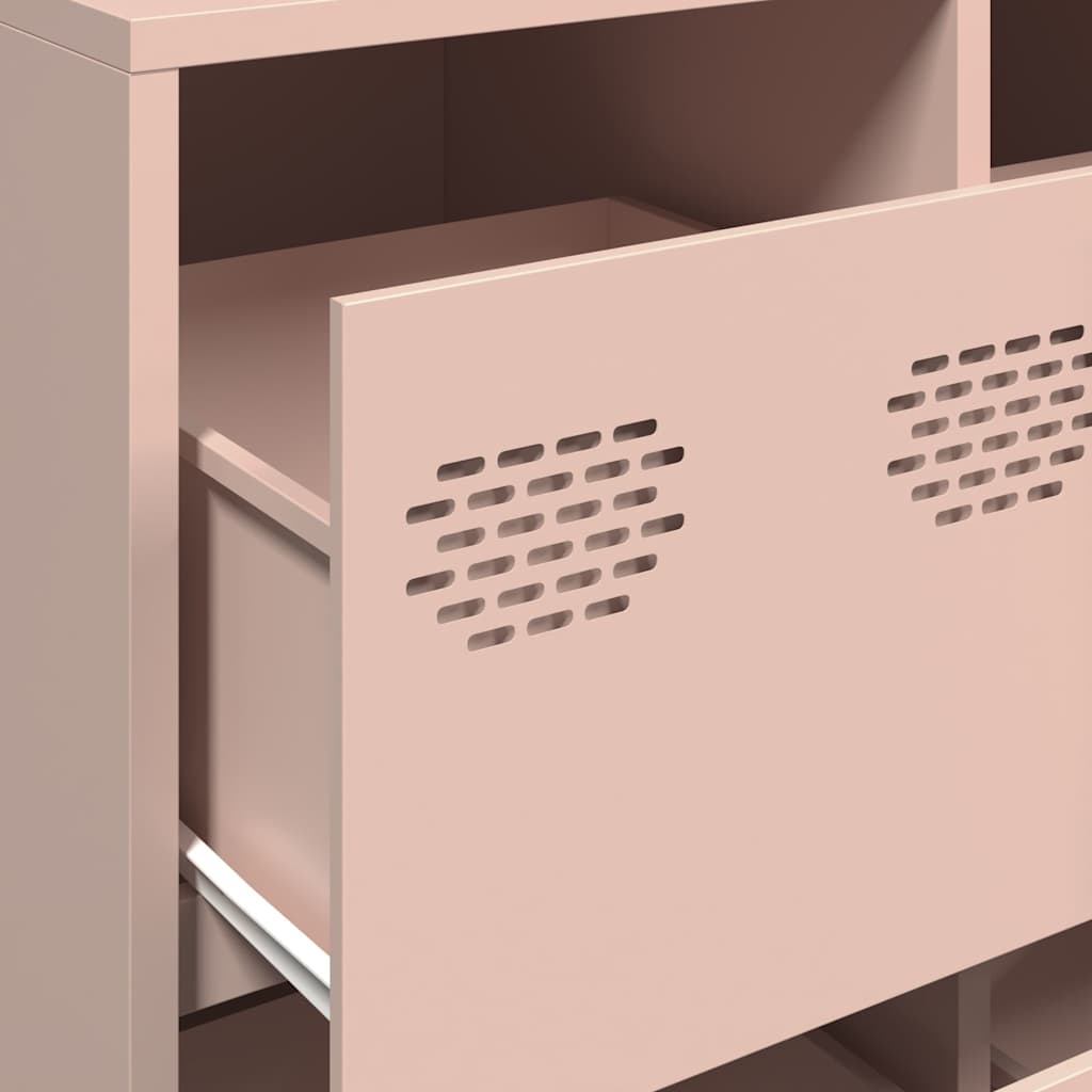 Dressoir 135x39x73,5 cm koudgewalst staal roze