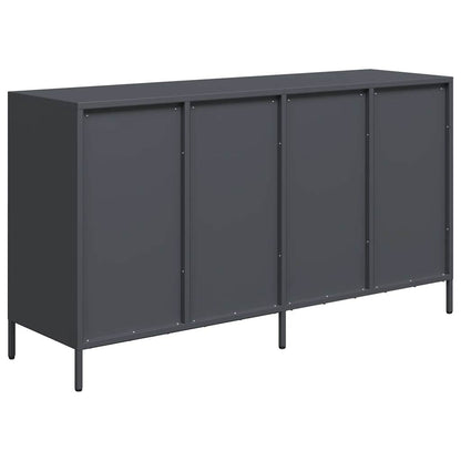 Dressoir 135x39x73,5 cm koudgewalst staal antracietkleurig