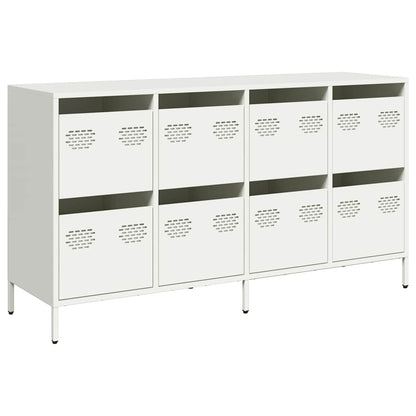 Dressoir 135x39x73,5 cm koudgewalst staal wit