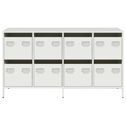 Dressoir 135x39x73,5 cm koudgewalst staal wit