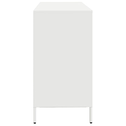 Dressoir 135x39x73,5 cm koudgewalst staal wit