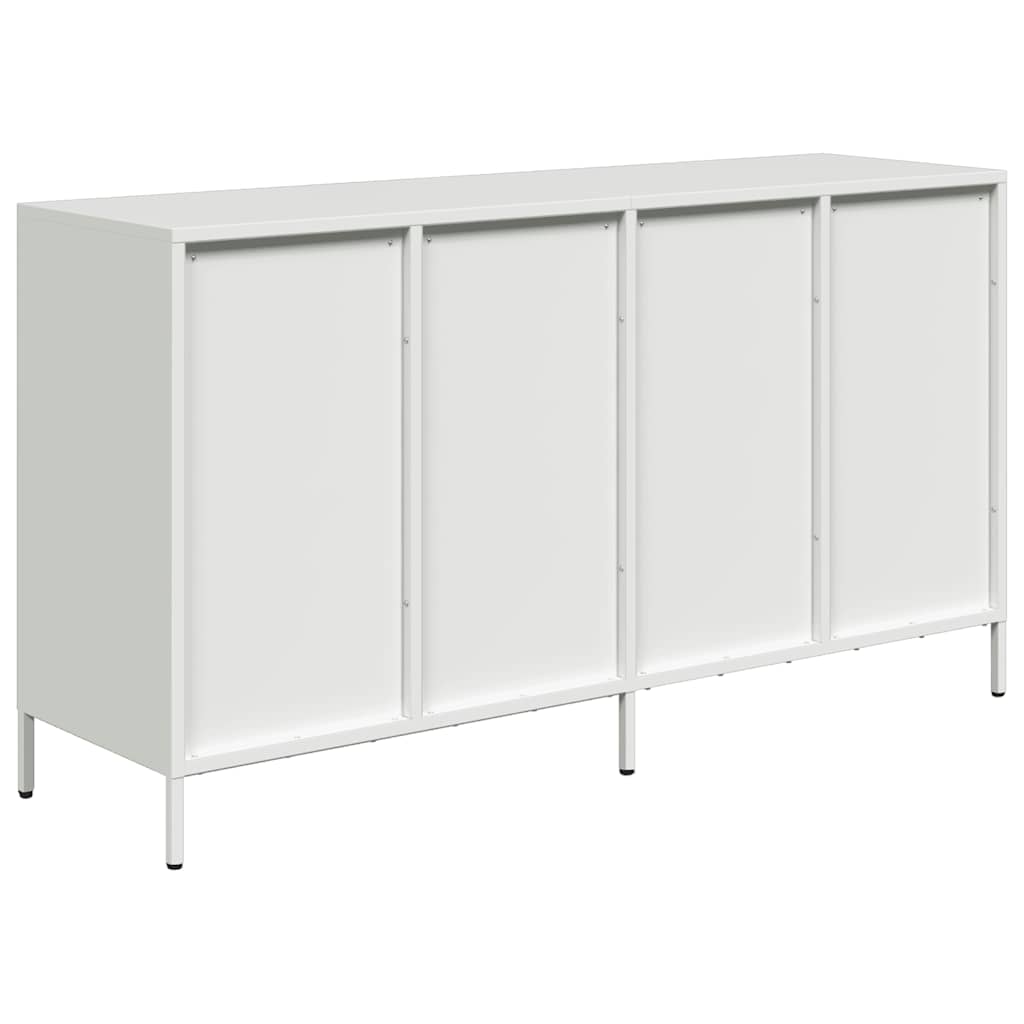 Dressoir 135x39x73,5 cm koudgewalst staal wit