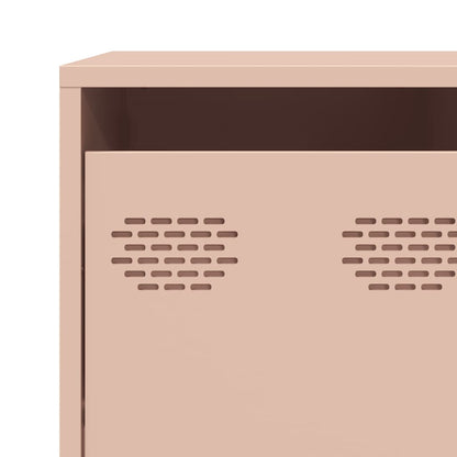 Dressoir 135x39x103,5 cm koudgewalst staal roze