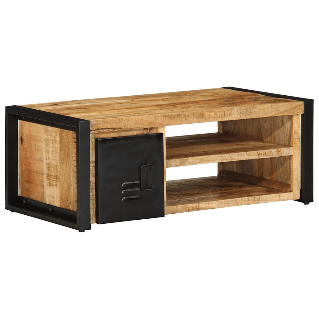 Salontafel 90x50x36 cm massief ruw mangohout