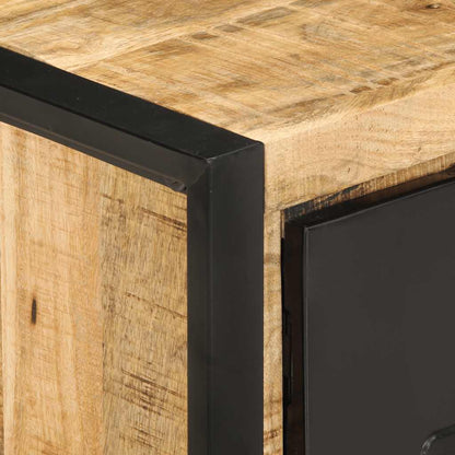 Salontafel 90x50x36 cm massief ruw mangohout