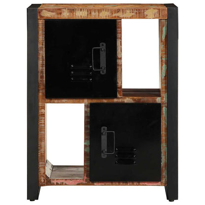 Dressoir 55x35x70 cm massief gerecycled hout meerkleurig