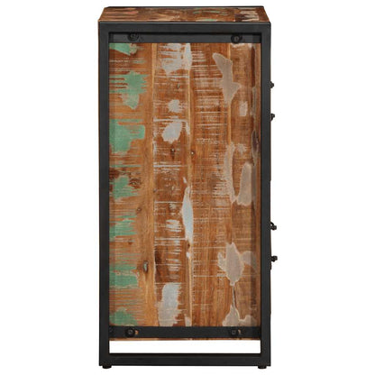 Dressoir 55x35x70 cm massief gerecycled hout meerkleurig