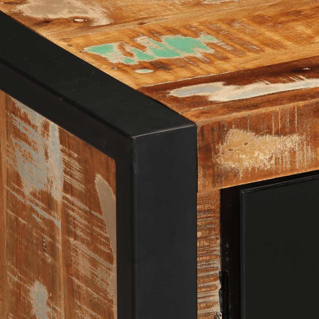 Dressoir 55x35x70 cm massief gerecycled hout meerkleurig