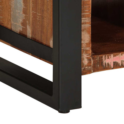 Dressoir 55x35x70 cm massief gerecycled hout meerkleurig