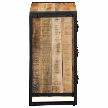 Dressoir 50x35x70 cm massief ruw mangohout