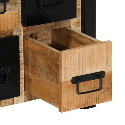 Dressoir 50x35x70 cm massief ruw mangohout