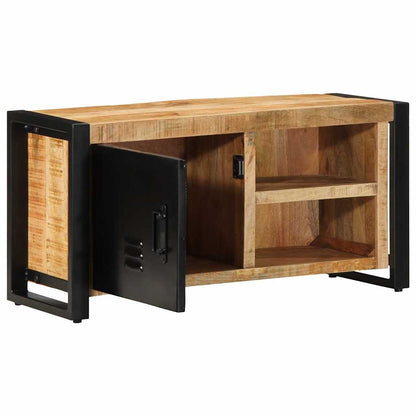 Tv-meubel 80x30x40 cm massief ruw mangohout