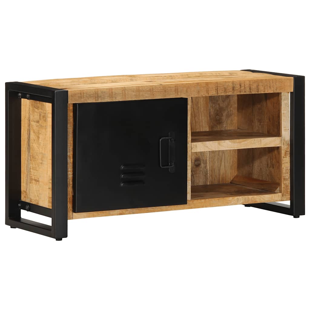 Tv-meubel 80x30x40 cm massief ruw mangohout