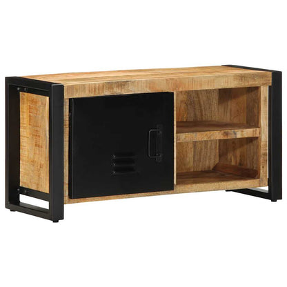 Tv-meubel 80x30x40 cm massief ruw mangohout