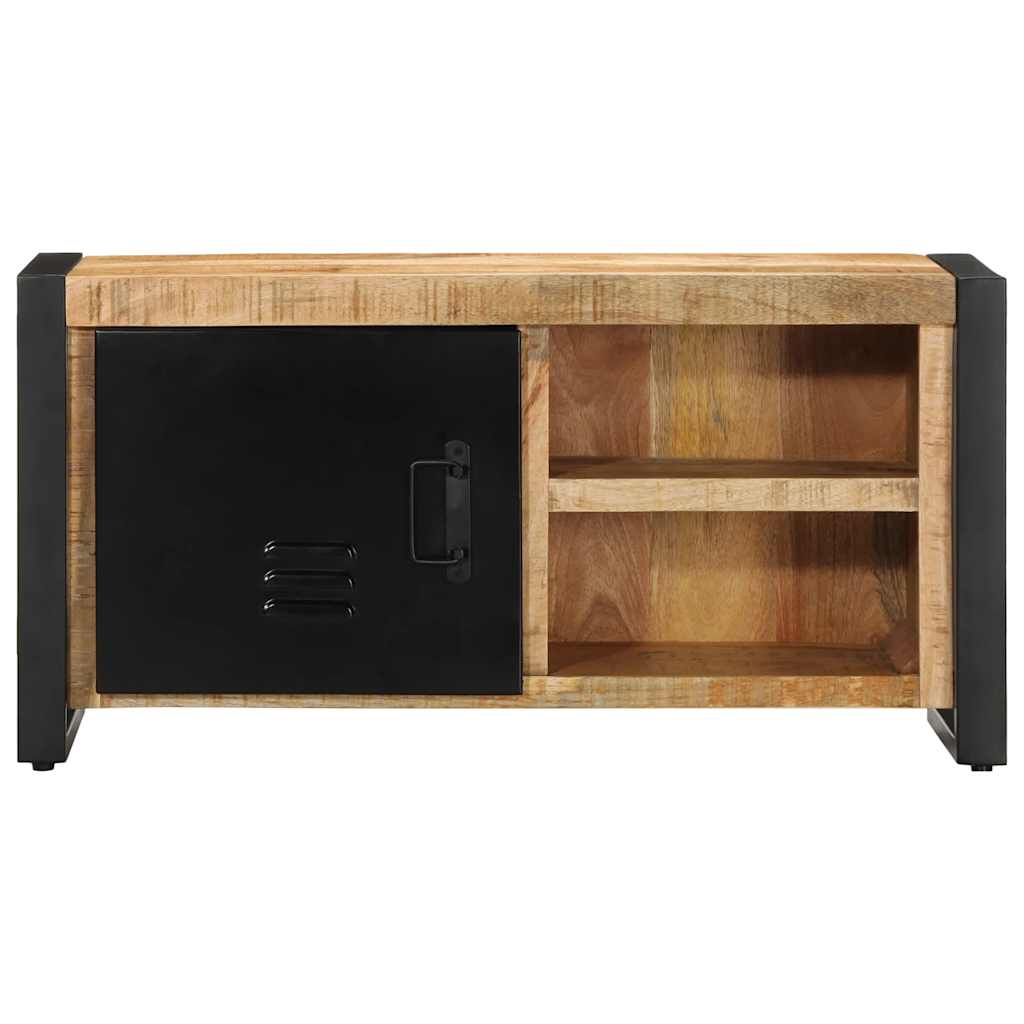 Tv-meubel 80x30x40 cm massief ruw mangohout