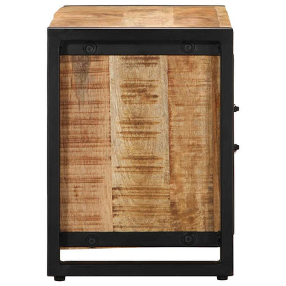 Tv-meubel 80x30x40 cm massief ruw mangohout